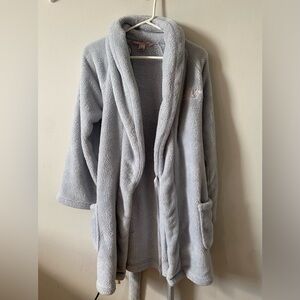 Victoria's Secret Light Blue Plush Robe